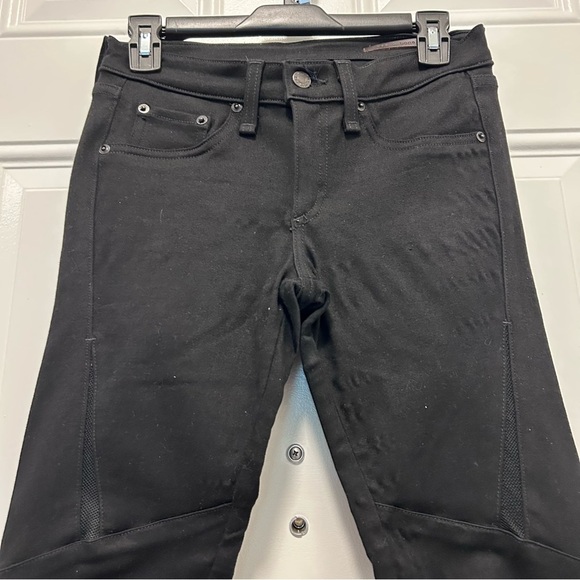 Rag & Bone Blackout Jeans with Leather Accents SZ 26 - Picture 7 of 7